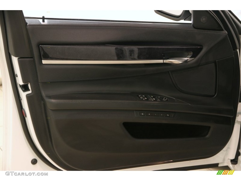 2010 BMW 7 Series 750Li xDrive Sedan Black Nappa Leather Door Panel Photo #86875575