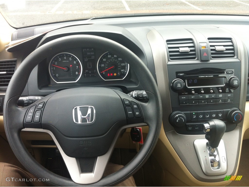 2009 CR-V EX - Crystal Black Pearl / Ivory photo #17