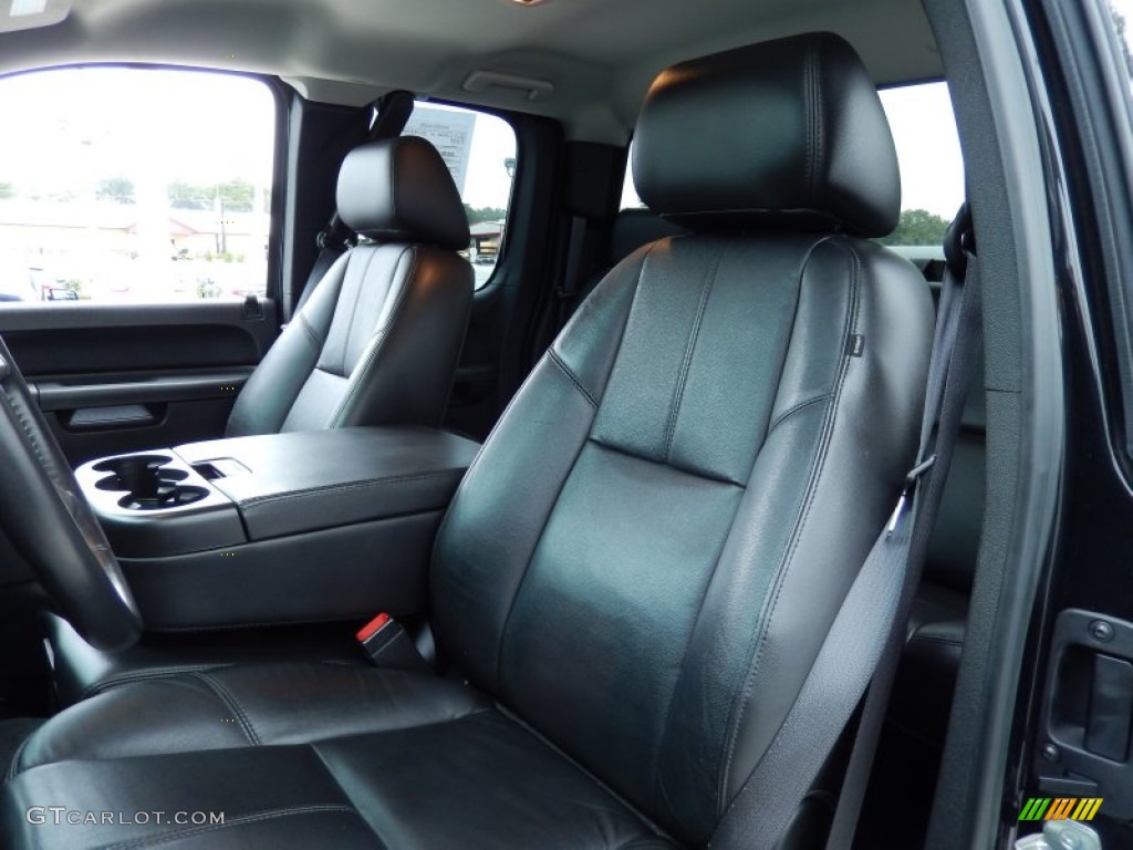 Ebony Interior 2010 Chevrolet Silverado 1500 LT Extended Cab 4x4 Photo #86876502