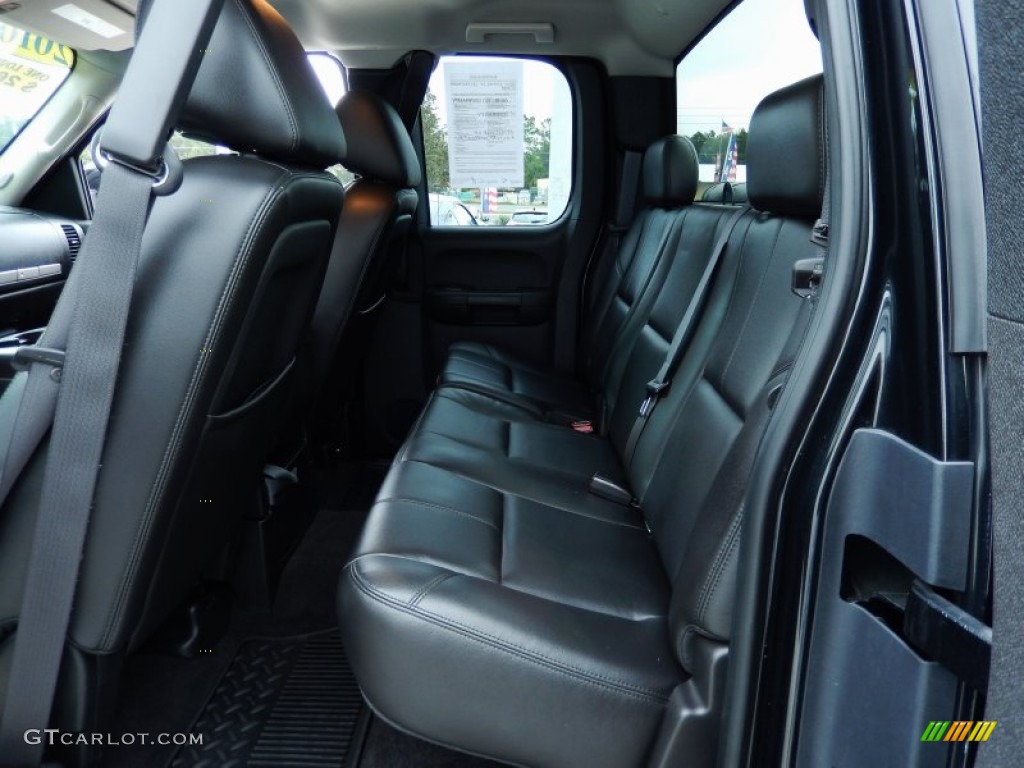 Ebony Interior 2010 Chevrolet Silverado 1500 LT Extended Cab 4x4 Photo #86876550