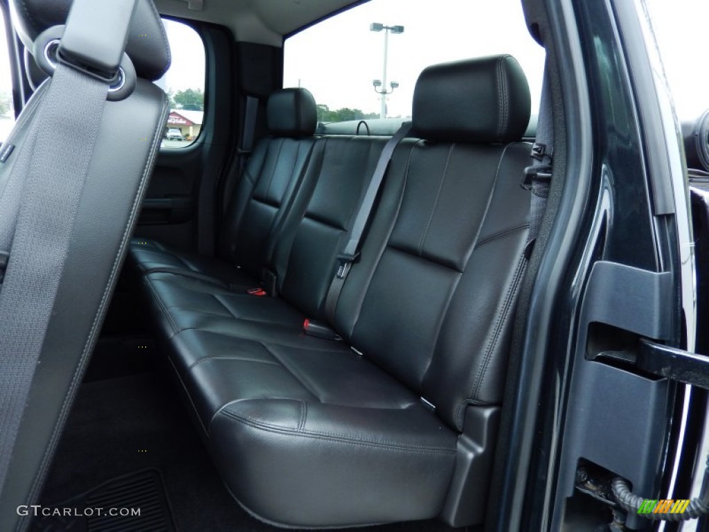 Ebony Interior 2010 Chevrolet Silverado 1500 LT Extended Cab 4x4 Photo #86876571