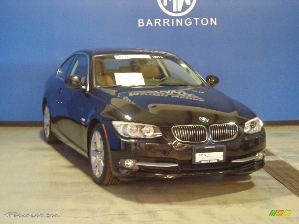 2013 3 Series 328i xDrive Coupe - Black Sapphire Metallic / Saddle Brown photo #1