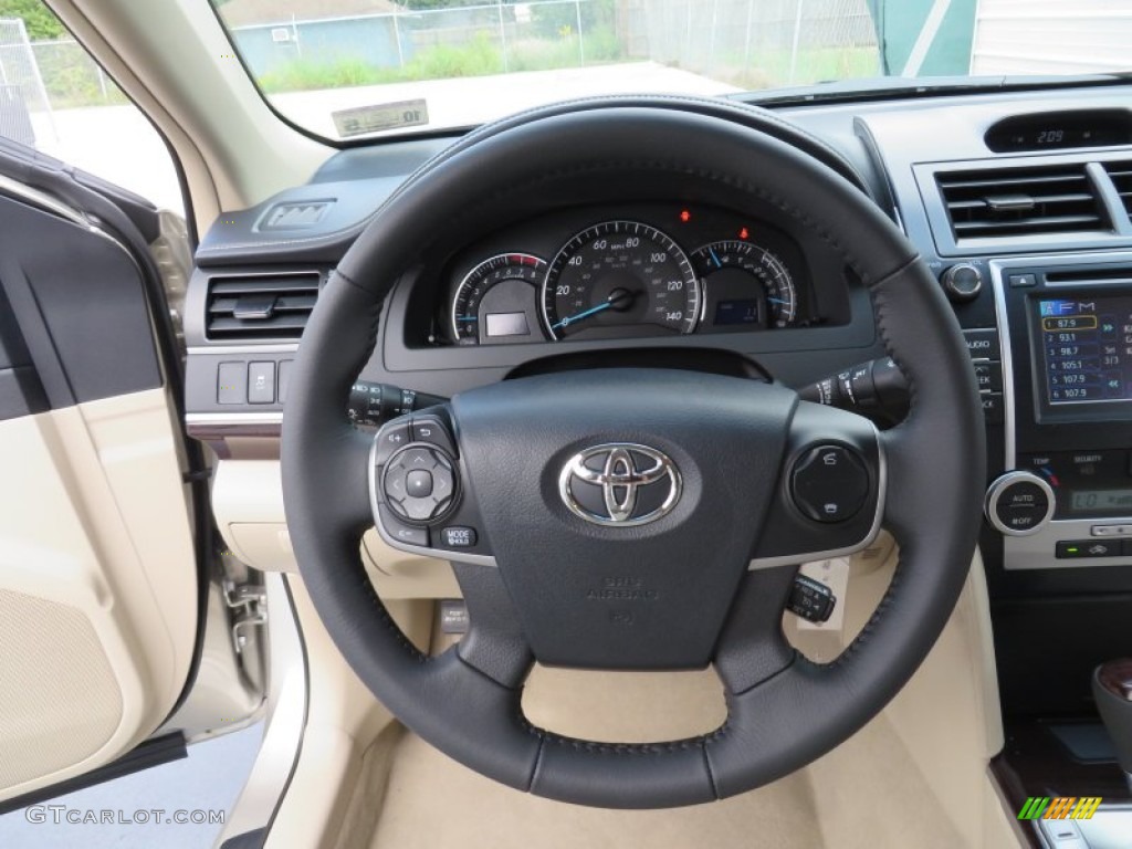 2014 Camry XLE - Champagne Mica / Ivory photo #34