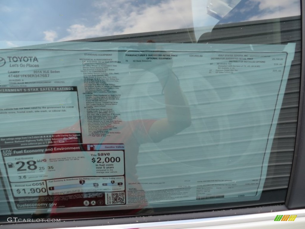2014 Camry XLE - Champagne Mica / Ivory photo #37