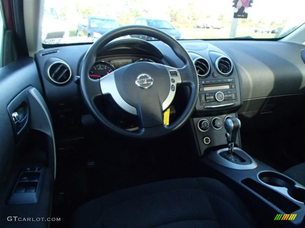 2011 Rogue S AWD - Cayenne Red / Black photo #14
