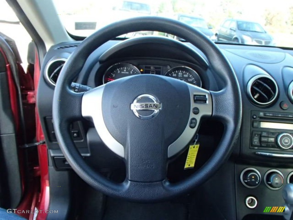 2011 Rogue S AWD - Cayenne Red / Black photo #21