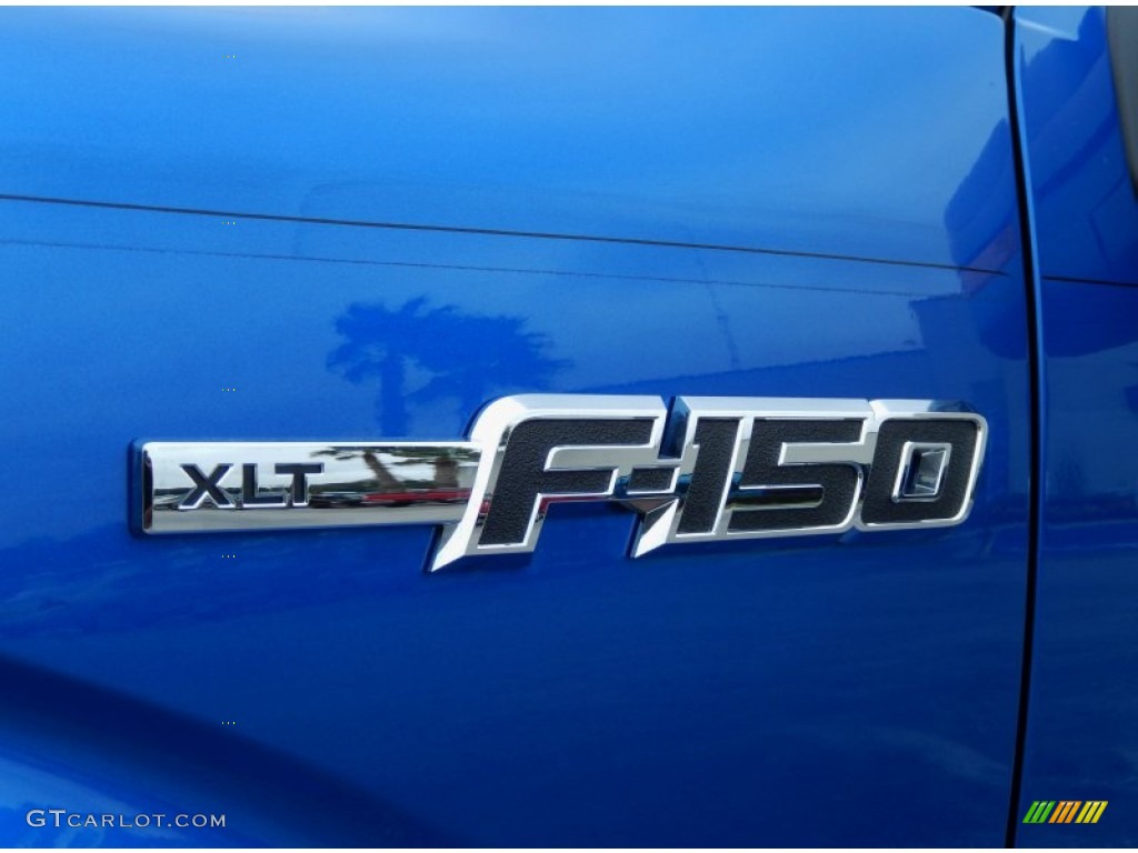 2013 F150 XLT Regular Cab - Blue Flame Metallic / Steel Gray photo #5