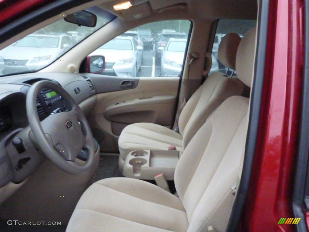 2008 Sedona LX - Claret Red Metallic / Beige photo #4