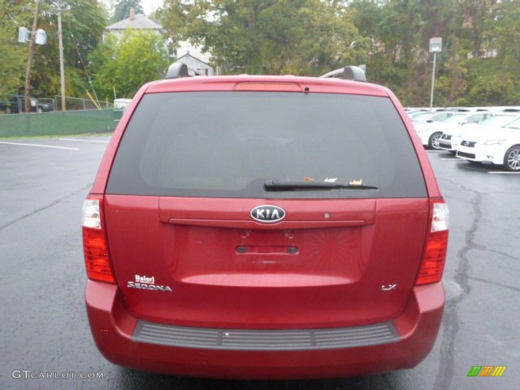 2008 Sedona LX - Claret Red Metallic / Beige photo #13
