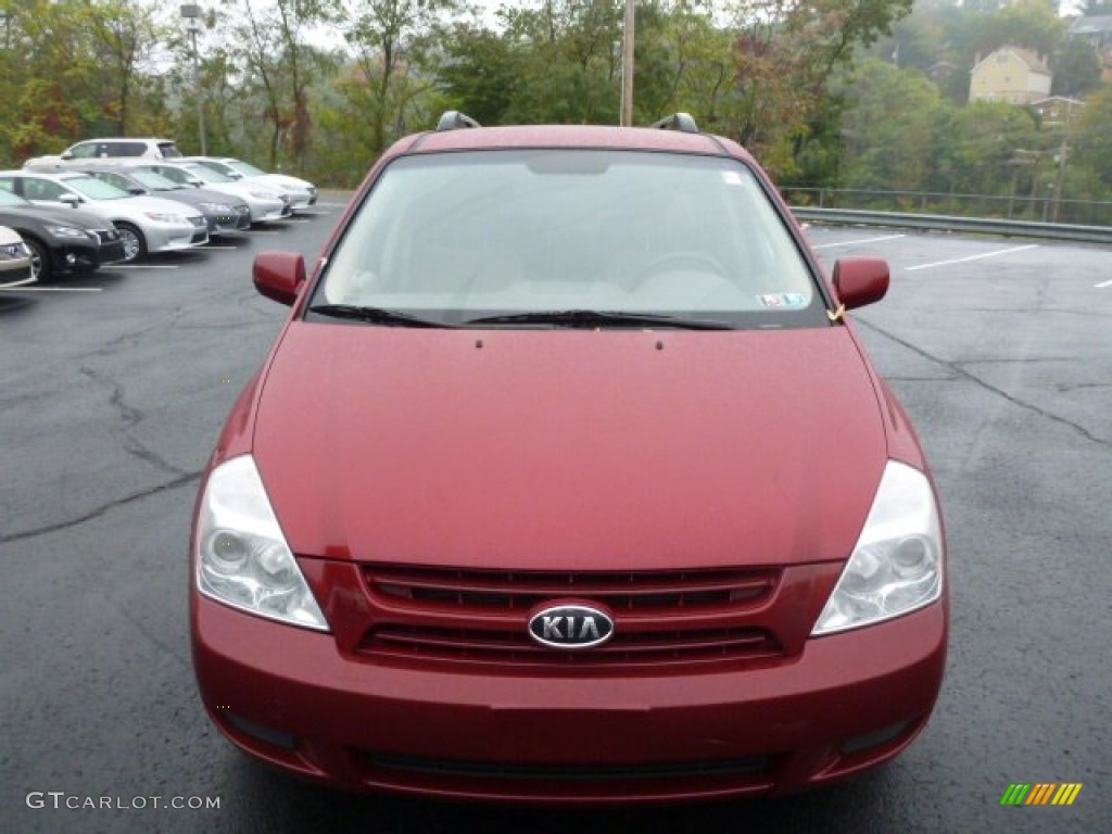 2008 Sedona LX - Claret Red Metallic / Beige photo #15