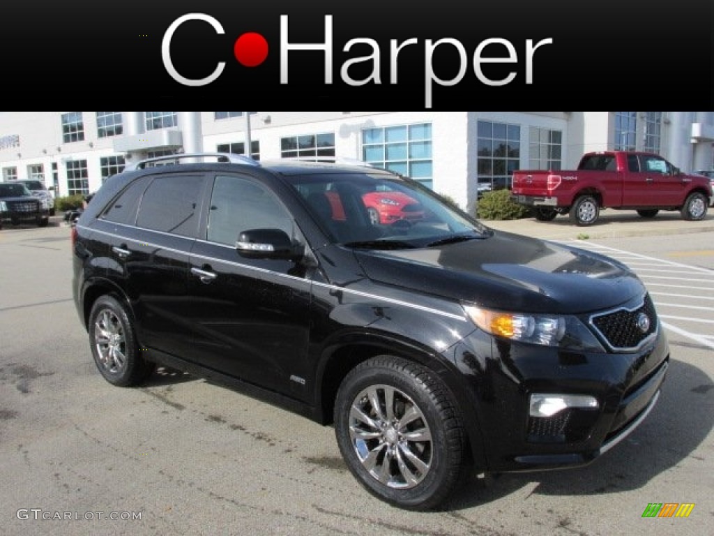 Ebony Black Kia Sorento