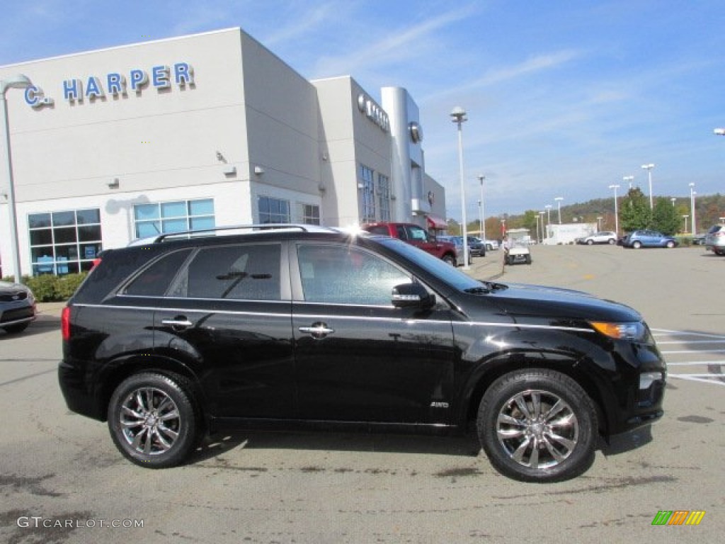 2013 Sorento SX V6 AWD - Ebony Black / Black photo #2