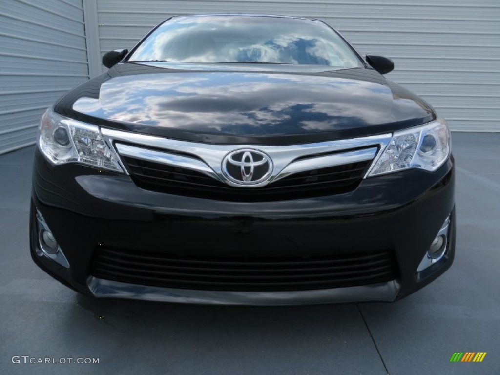 2014 Camry XLE - Attitude Black Metallic / Ash photo #9