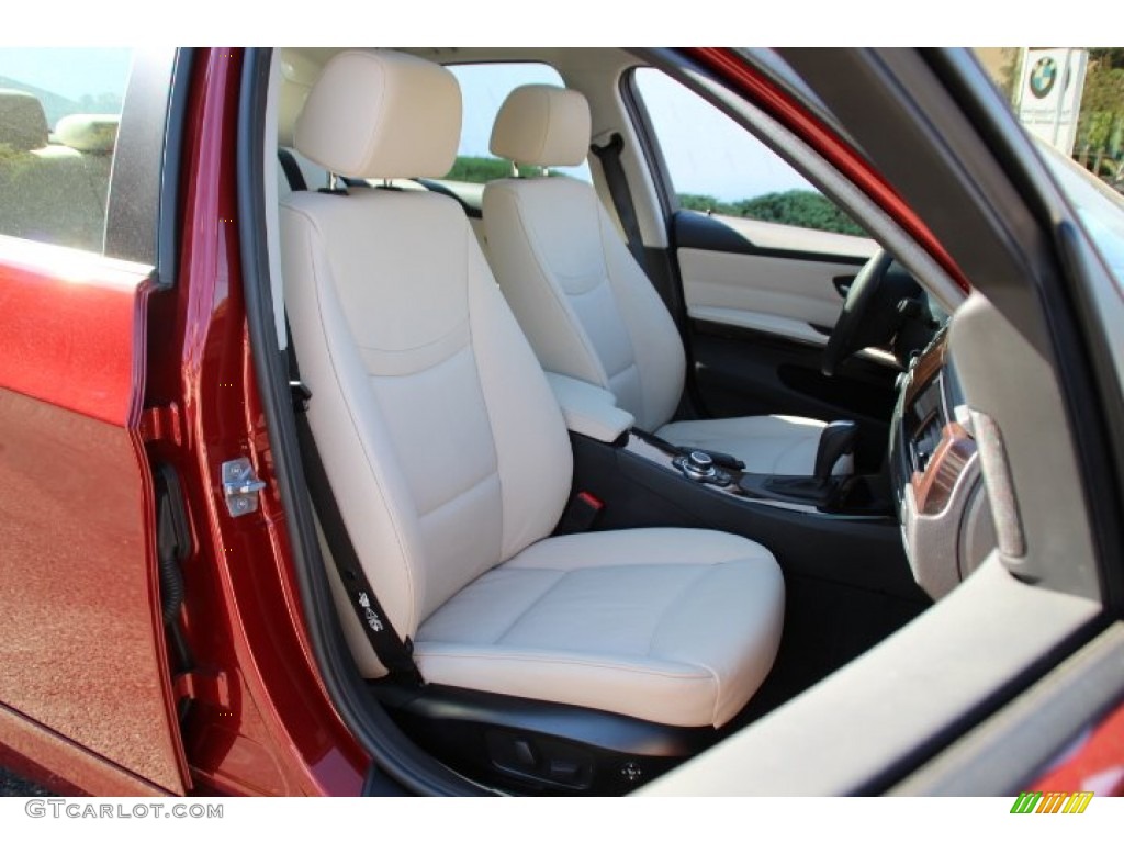 2011 3 Series 328i xDrive Sedan - Vermillion Red Metallic / Oyster/Black Dakota Leather photo #27