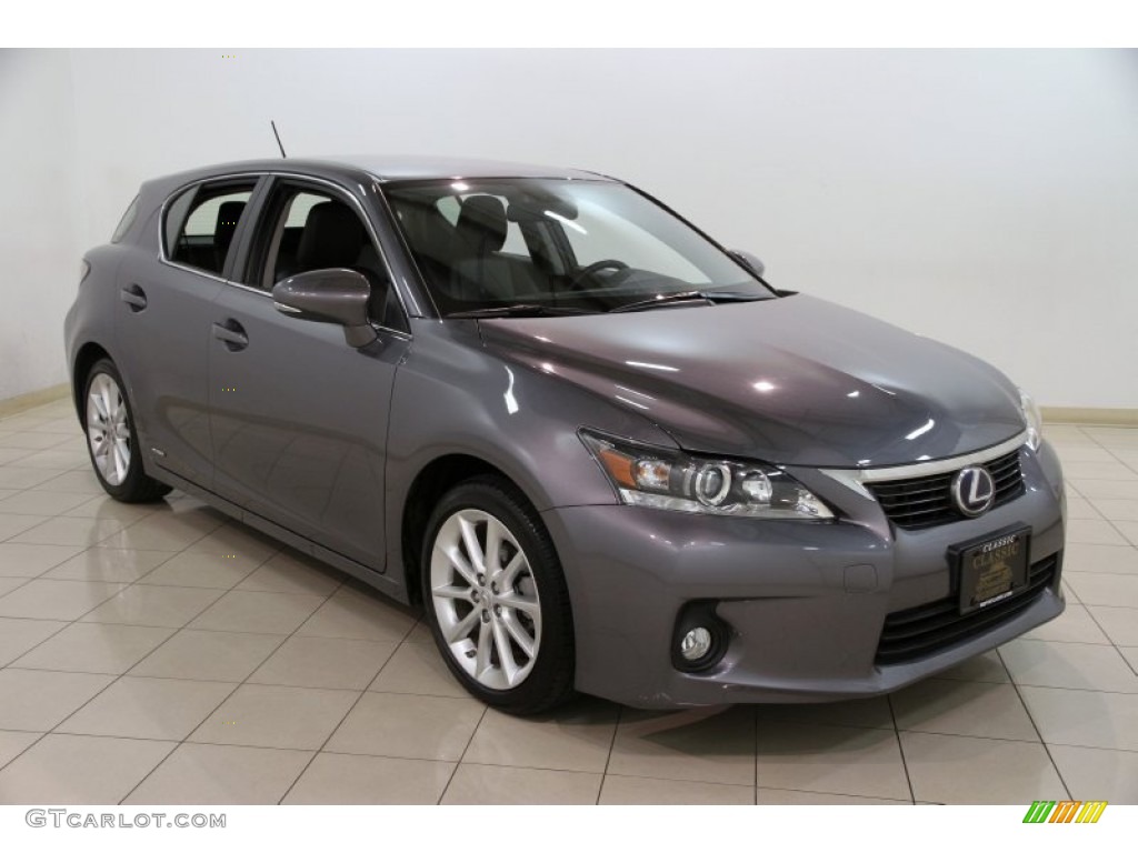 2012 CT 200h Hybrid Premium - Nebula Gray Pearl / Black photo #1