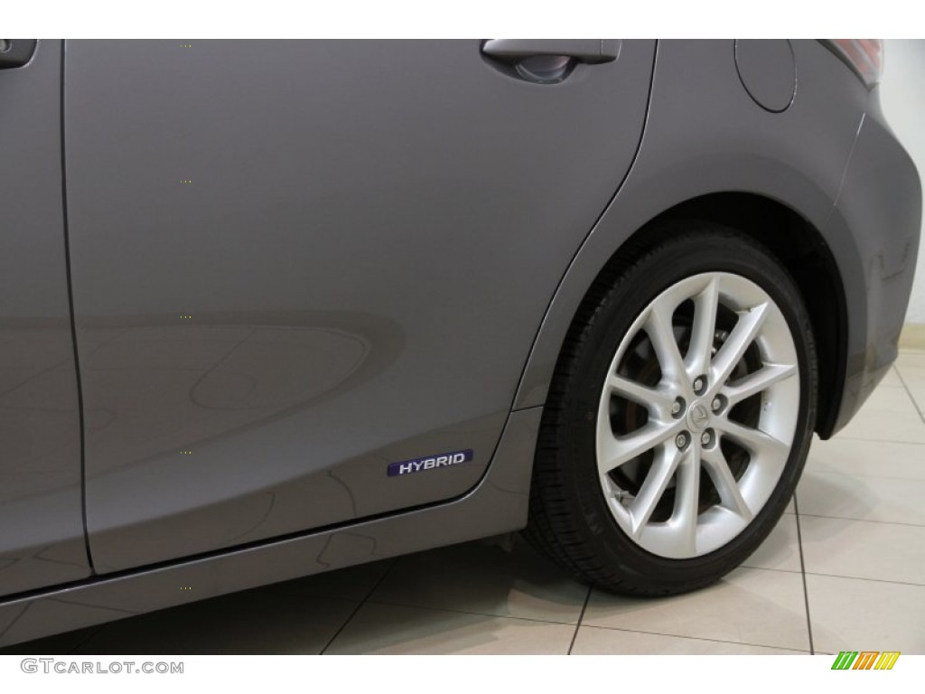 2012 CT 200h Hybrid Premium - Nebula Gray Pearl / Black photo #2