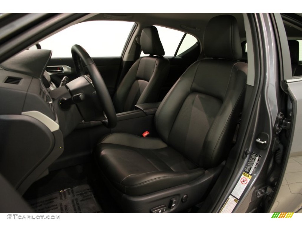 2012 CT 200h Hybrid Premium - Nebula Gray Pearl / Black photo #6