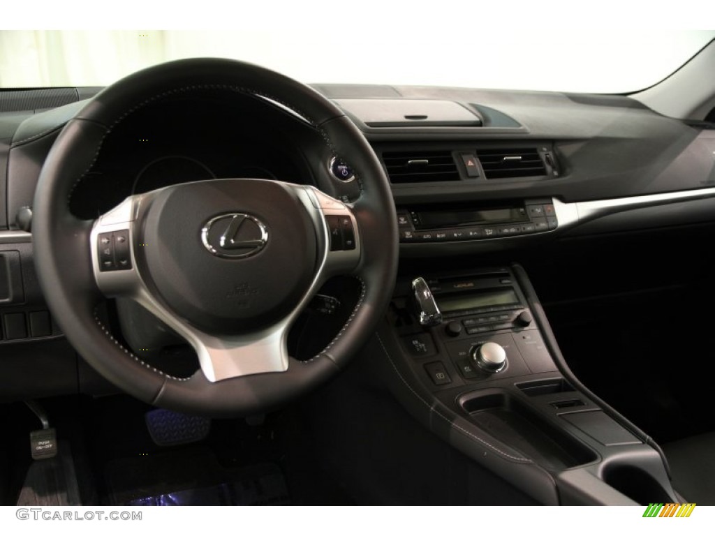 2012 CT 200h Hybrid Premium - Nebula Gray Pearl / Black photo #7