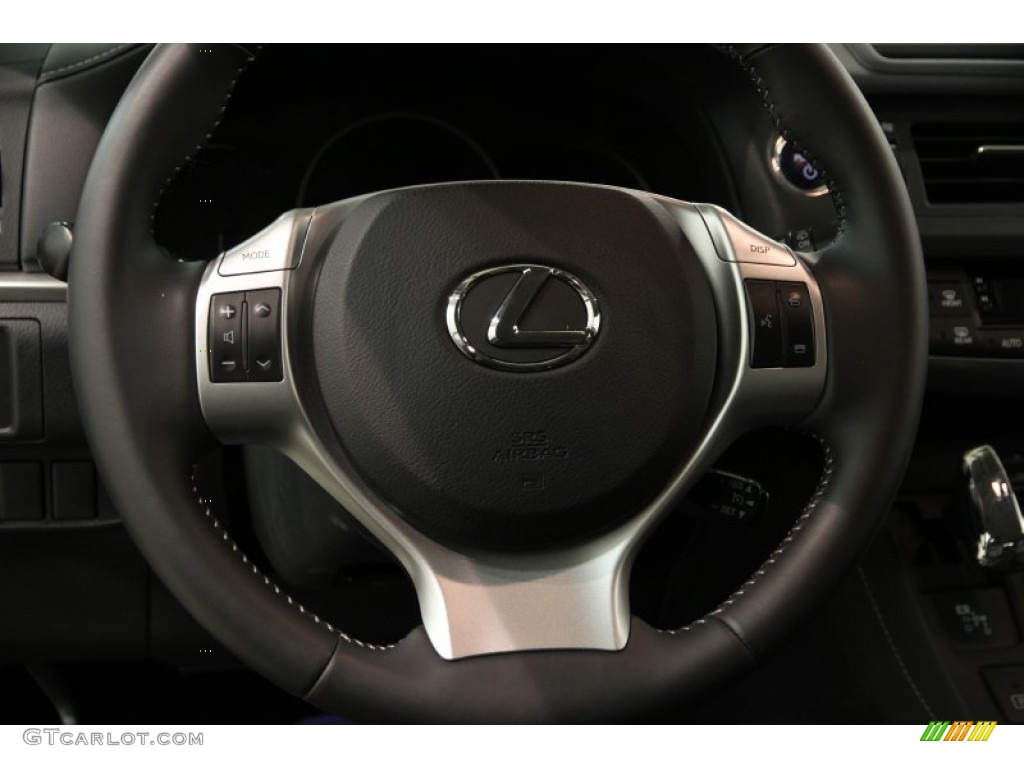 2012 CT 200h Hybrid Premium - Nebula Gray Pearl / Black photo #8