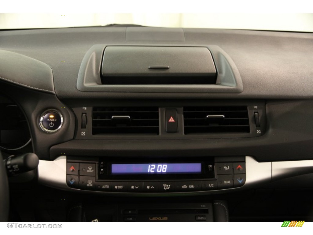 2012 CT 200h Hybrid Premium - Nebula Gray Pearl / Black photo #10