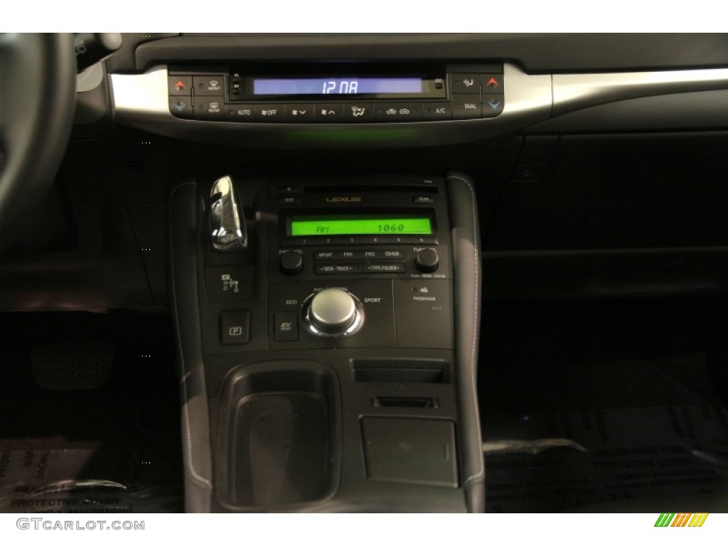 2012 CT 200h Hybrid Premium - Nebula Gray Pearl / Black photo #13