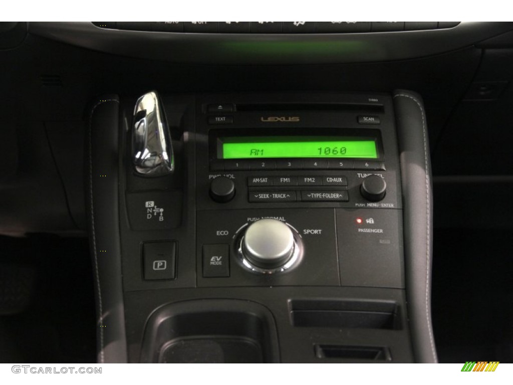 2012 CT 200h Hybrid Premium - Nebula Gray Pearl / Black photo #14