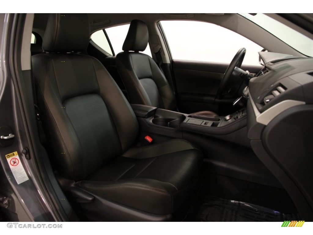 2012 CT 200h Hybrid Premium - Nebula Gray Pearl / Black photo #15