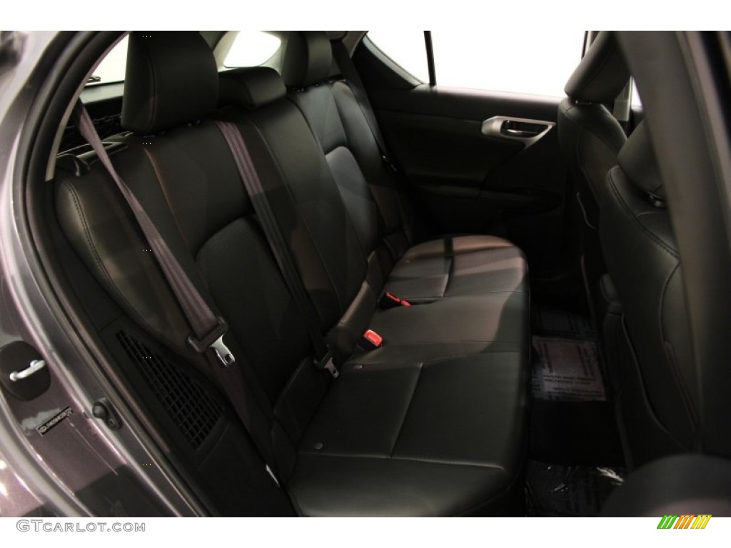 2012 CT 200h Hybrid Premium - Nebula Gray Pearl / Black photo #16