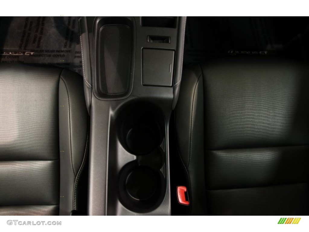 2012 CT 200h Hybrid Premium - Nebula Gray Pearl / Black photo #18