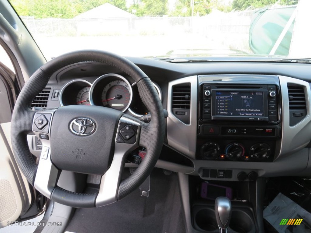 2014 Toyota Tacoma V6 TRD Sport Double Cab 4x4 Graphite Dashboard Photo #86881980