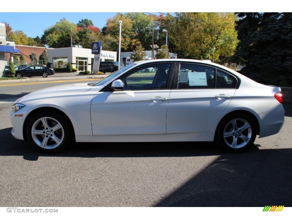 2013 3 Series 328i xDrive Sedan - Mineral White Metallic / Black photo #6