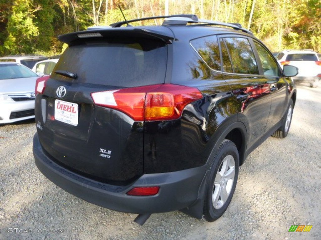 2013 RAV4 XLE AWD - Black / Beige photo #3