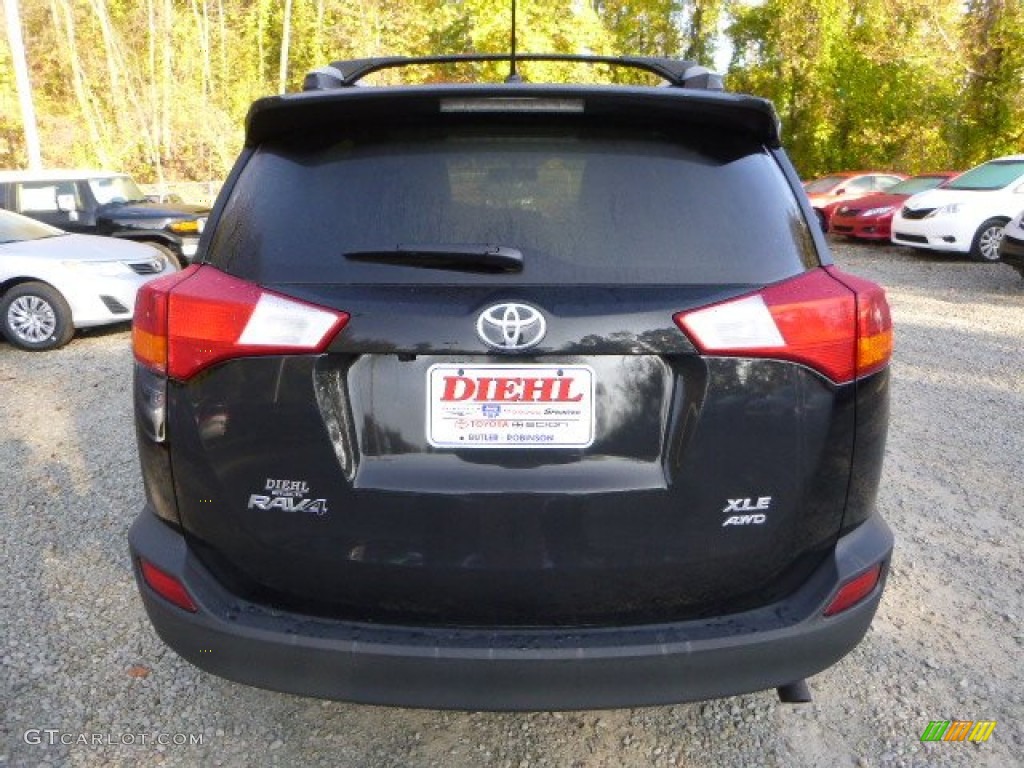 2013 RAV4 XLE AWD - Black / Beige photo #4