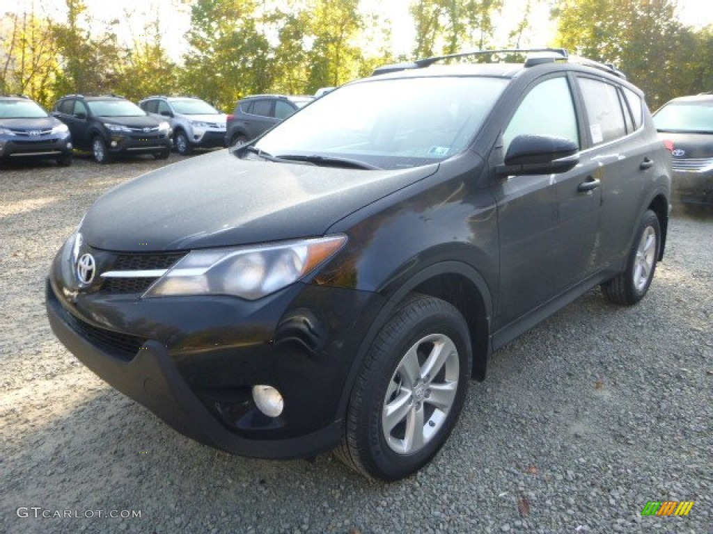 2013 RAV4 XLE AWD - Black / Beige photo #7