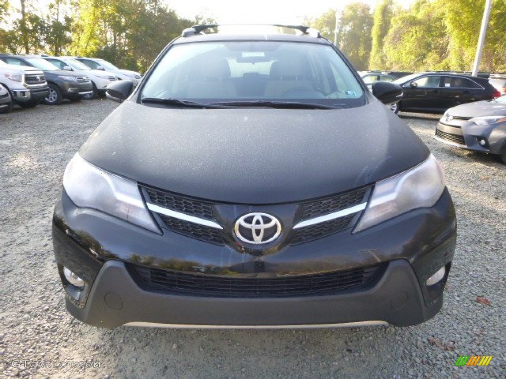 2013 RAV4 XLE AWD - Black / Beige photo #8