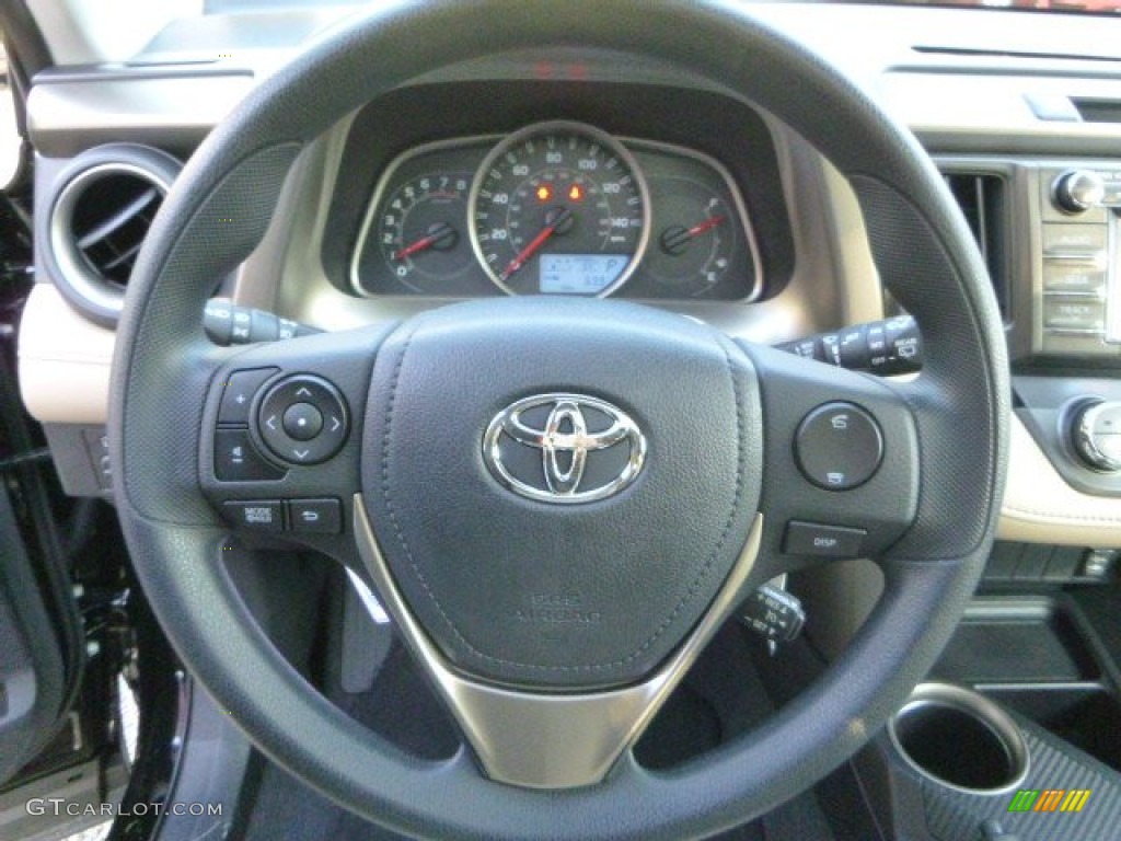 2013 RAV4 XLE AWD - Black / Beige photo #17