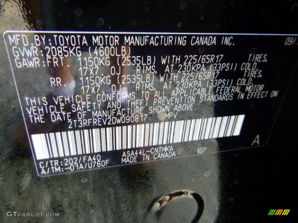 2013 RAV4 XLE AWD - Black / Beige photo #19
