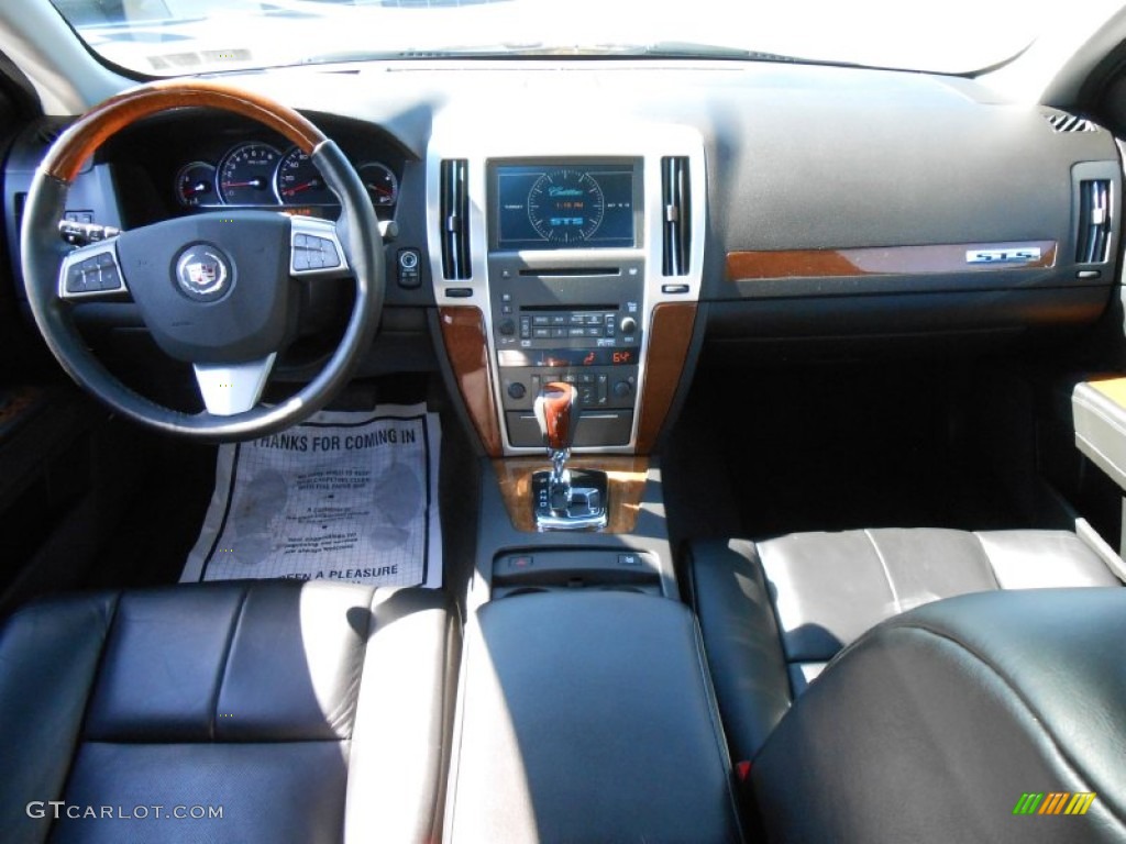 2009 Cadillac STS 4 V8 AWD Ebony Dashboard Photo #86887743