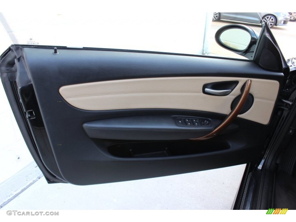 2008 1 Series 128i Convertible - Jet Black / Taupe photo #13