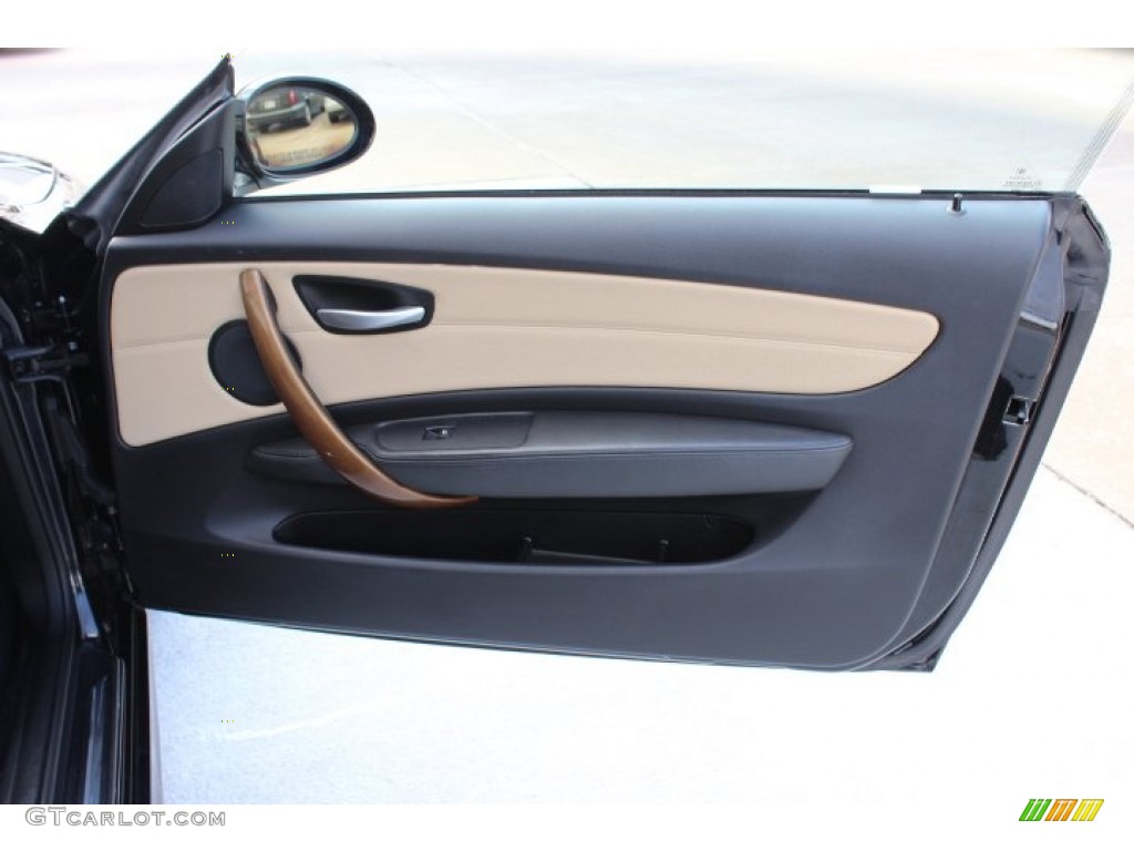2008 1 Series 128i Convertible - Jet Black / Taupe photo #31