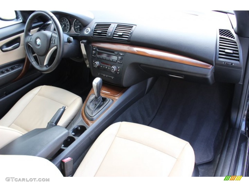 2008 1 Series 128i Convertible - Jet Black / Taupe photo #32