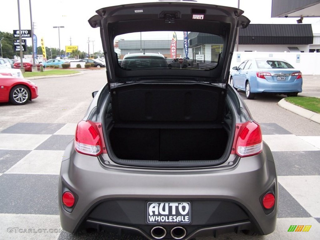 2013 Veloster Turbo - Matte Gray / Black photo #5