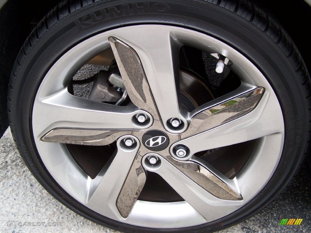 2013 Veloster Turbo - Matte Gray / Black photo #7