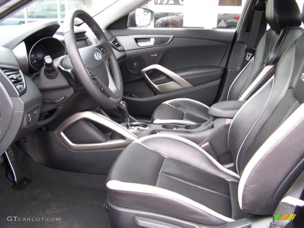 2013 Veloster Turbo - Matte Gray / Black photo #11