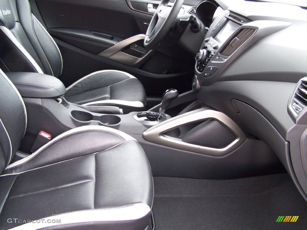 2013 Veloster Turbo - Matte Gray / Black photo #13