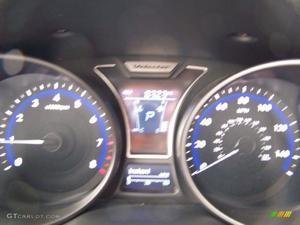 2013 Veloster Turbo - Matte Gray / Black photo #16