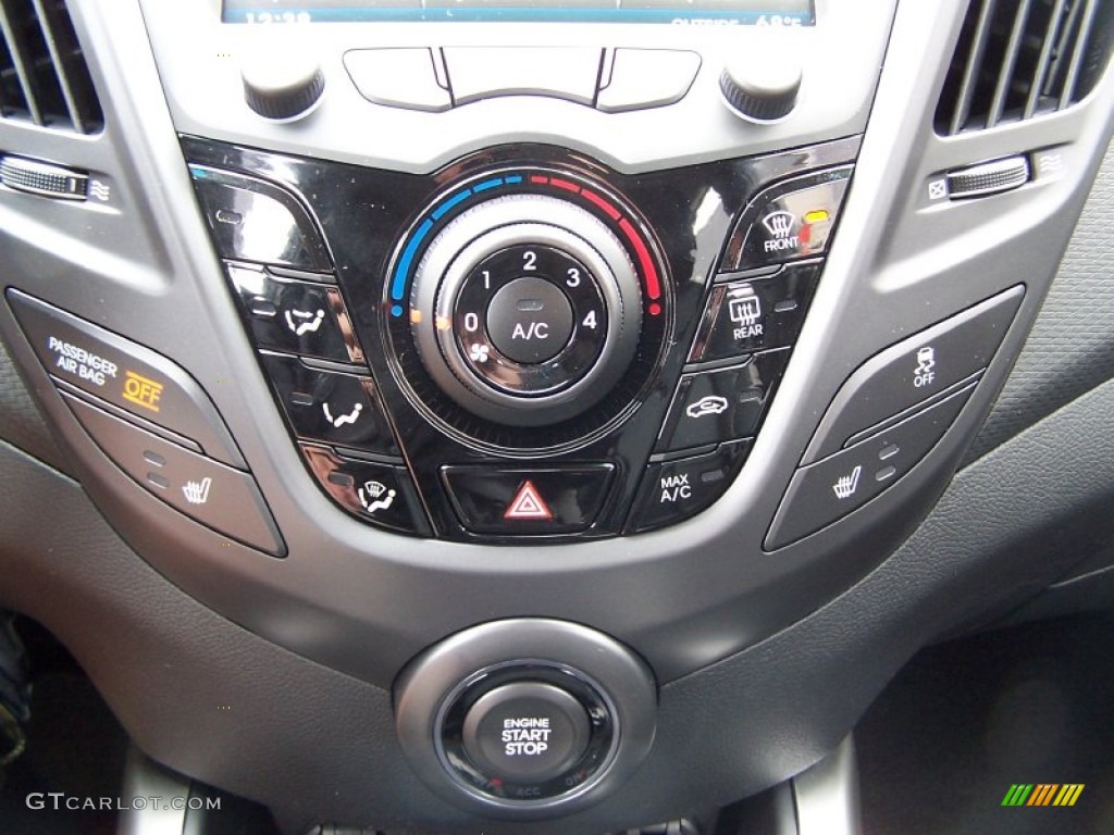 2013 Veloster Turbo - Matte Gray / Black photo #18