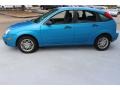 2007 Aqua Blue Metallic Ford Focus ZX5 SE Hatchback  photo #4