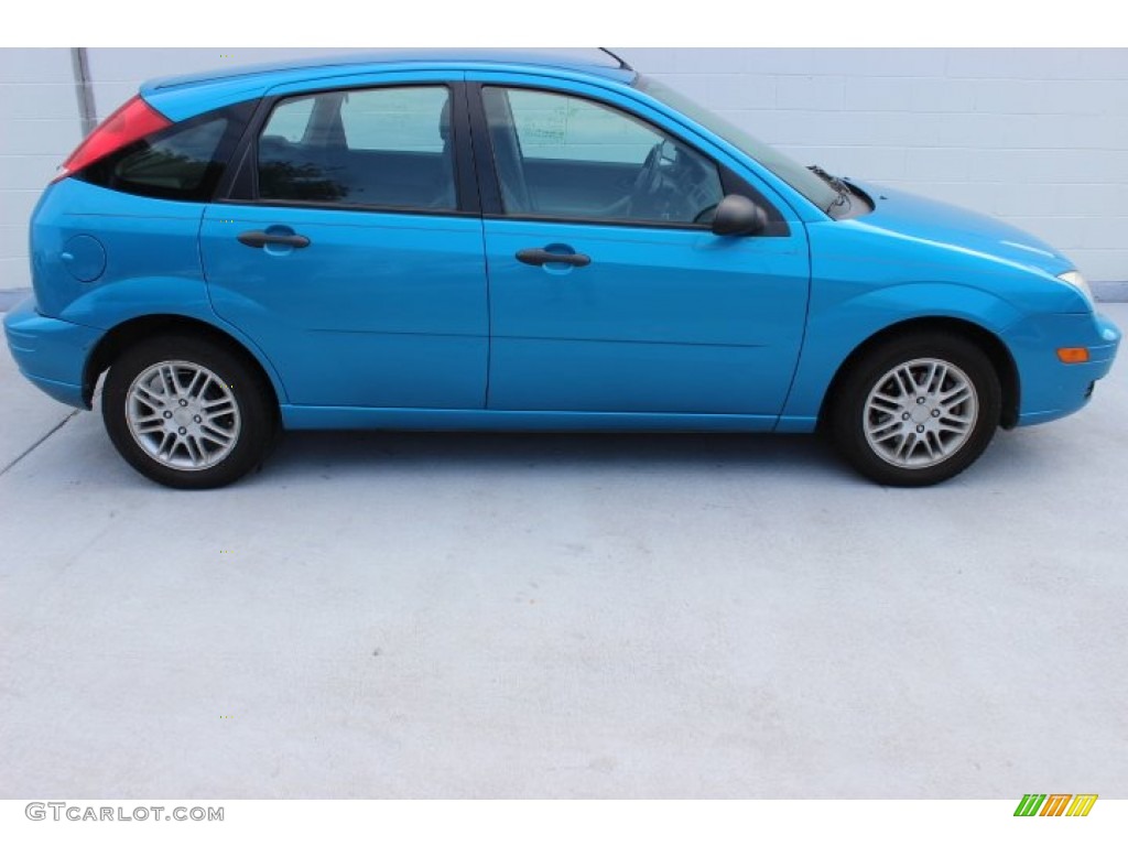 Aqua Blue Metallic 2007 Ford Focus ZX5 SE Hatchback Exterior Photo #86889807