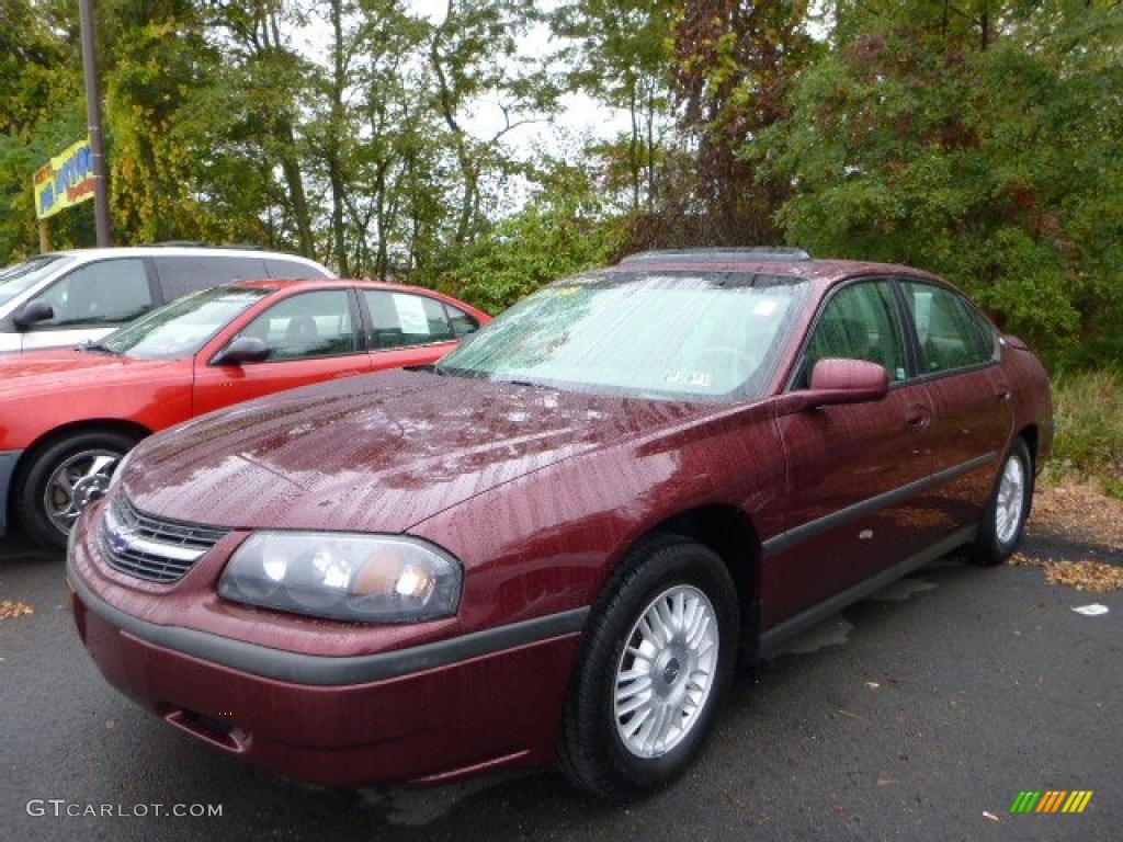 2001 Impala  - Dark Carmine Red Metallic / Medium Gray photo #1